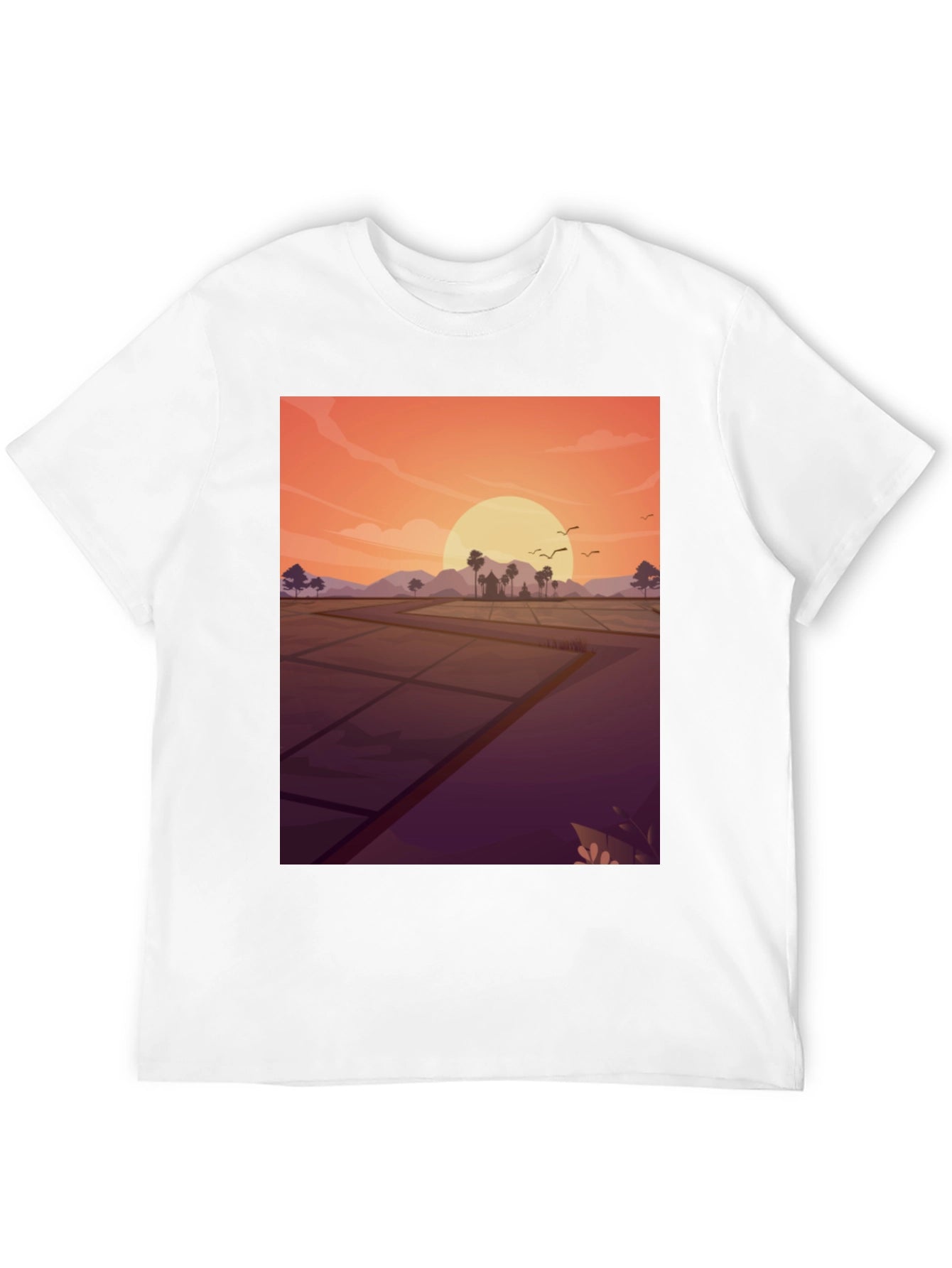 Sunset Rice Paddy T-Shirt