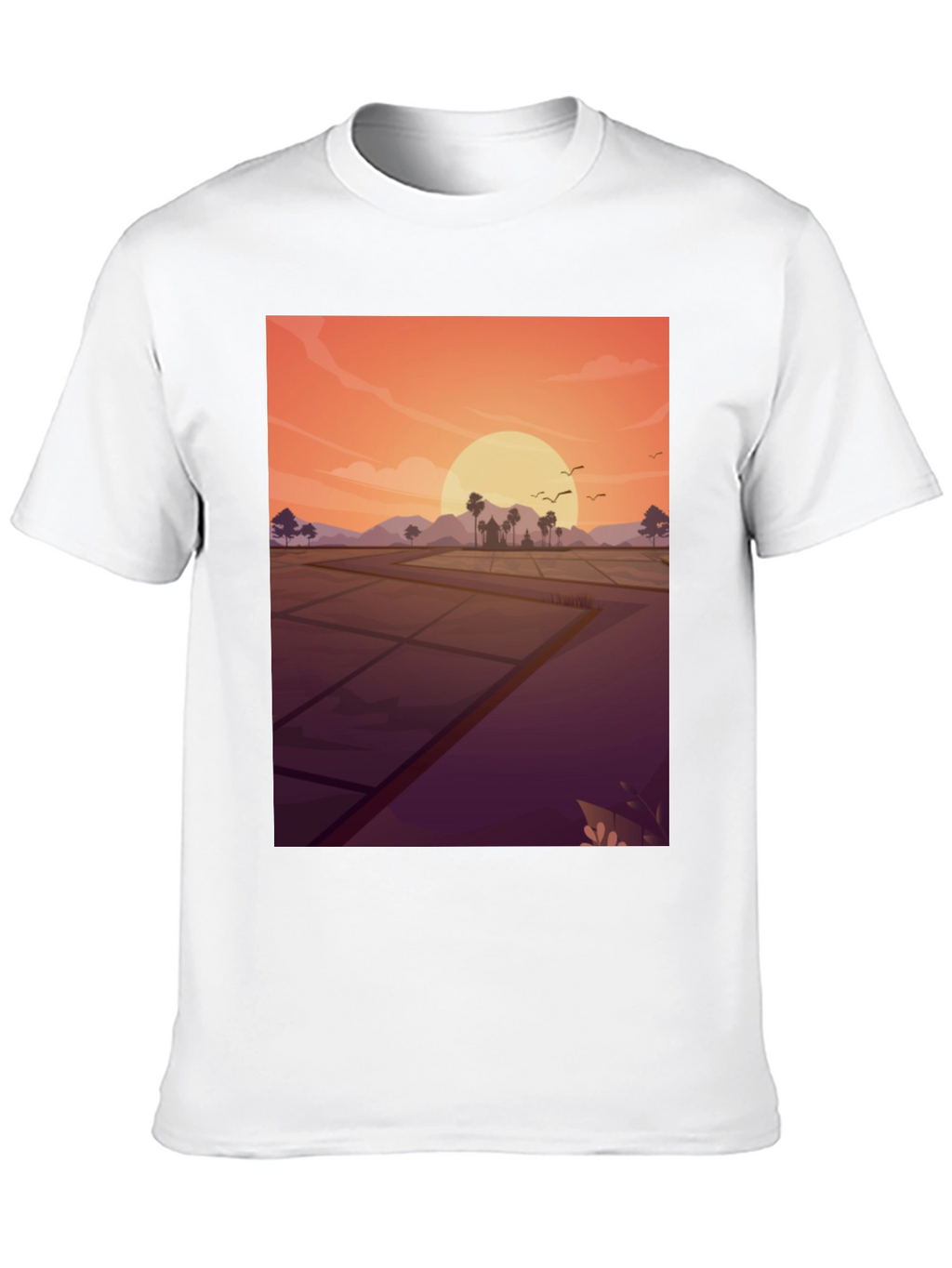 Sunset Rice Paddy T-Shirt