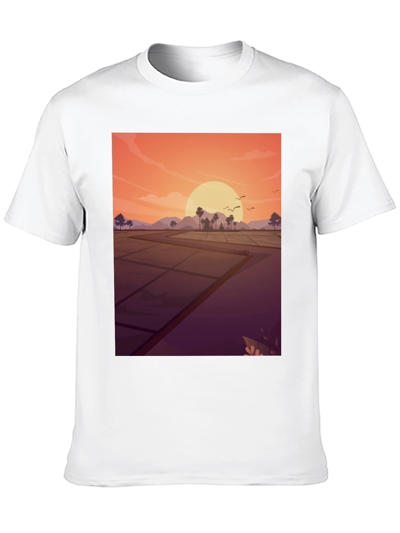 Sunset Rice Paddy T-Shirt