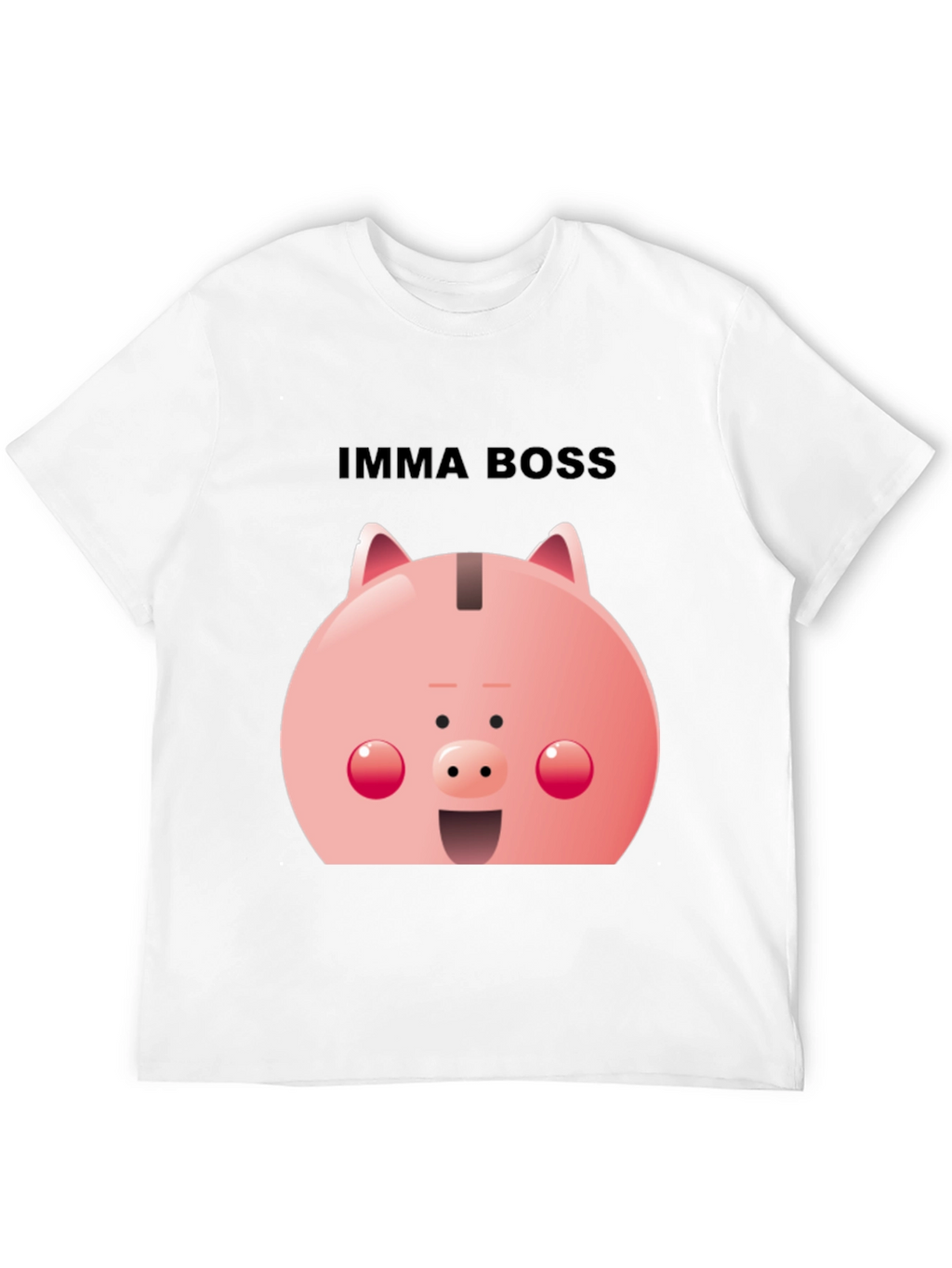 Imma Boss Piggy Bank T-Shirt - Black