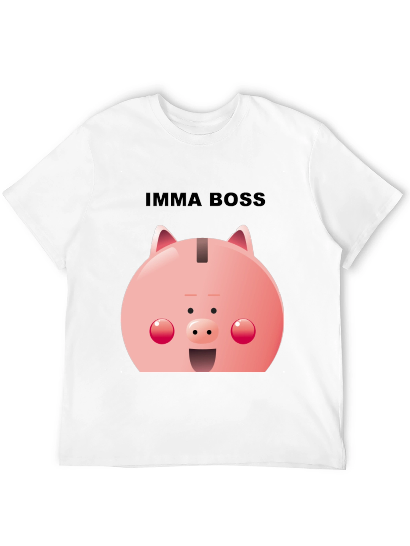 Imma Boss Piggy Bank T-Shirt - Black