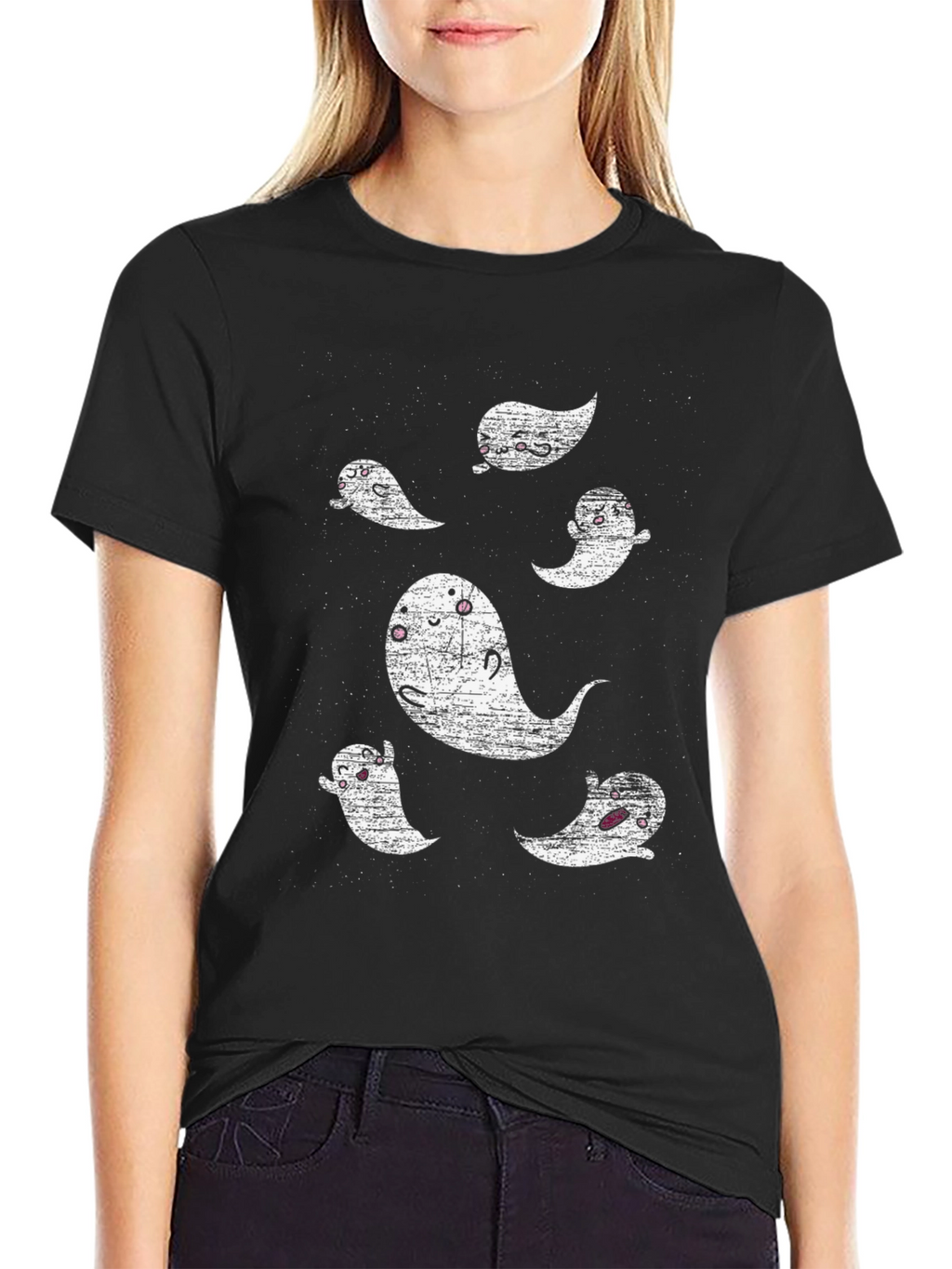 Ghostly Graphic Tee - Spooky Season Style