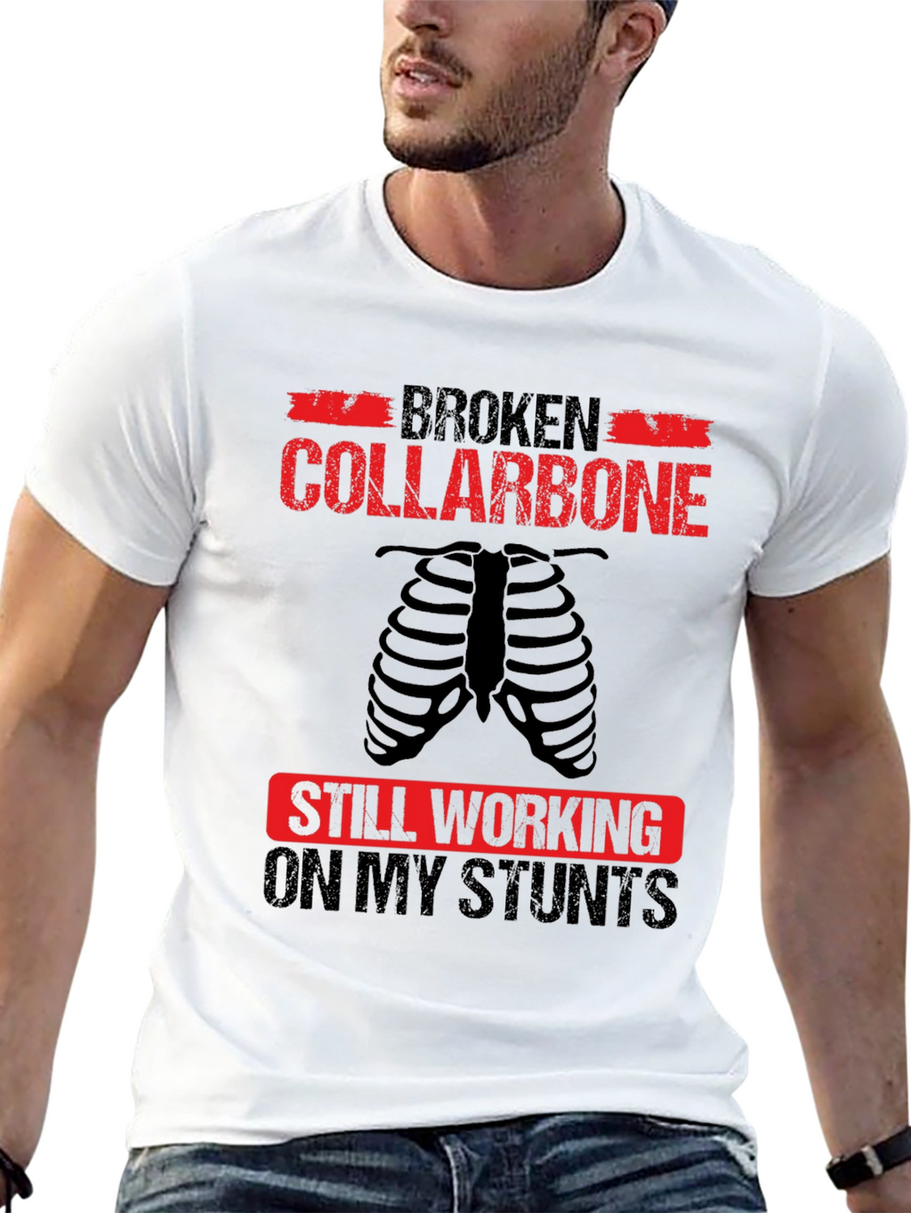 Broken Collarbone Stunt T-Shirt