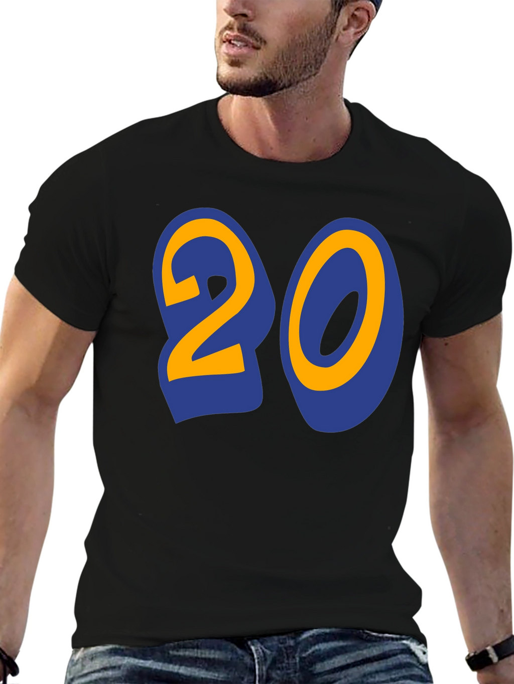 Bold Number 20 Graphic T-Shirt