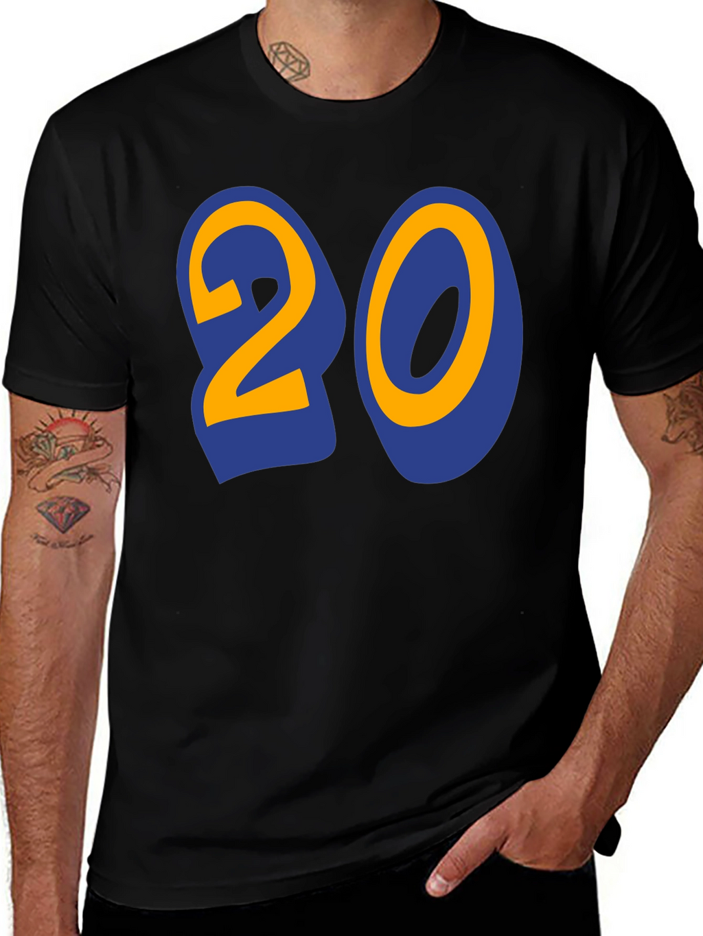 Bold Number 20 Graphic T-Shirt