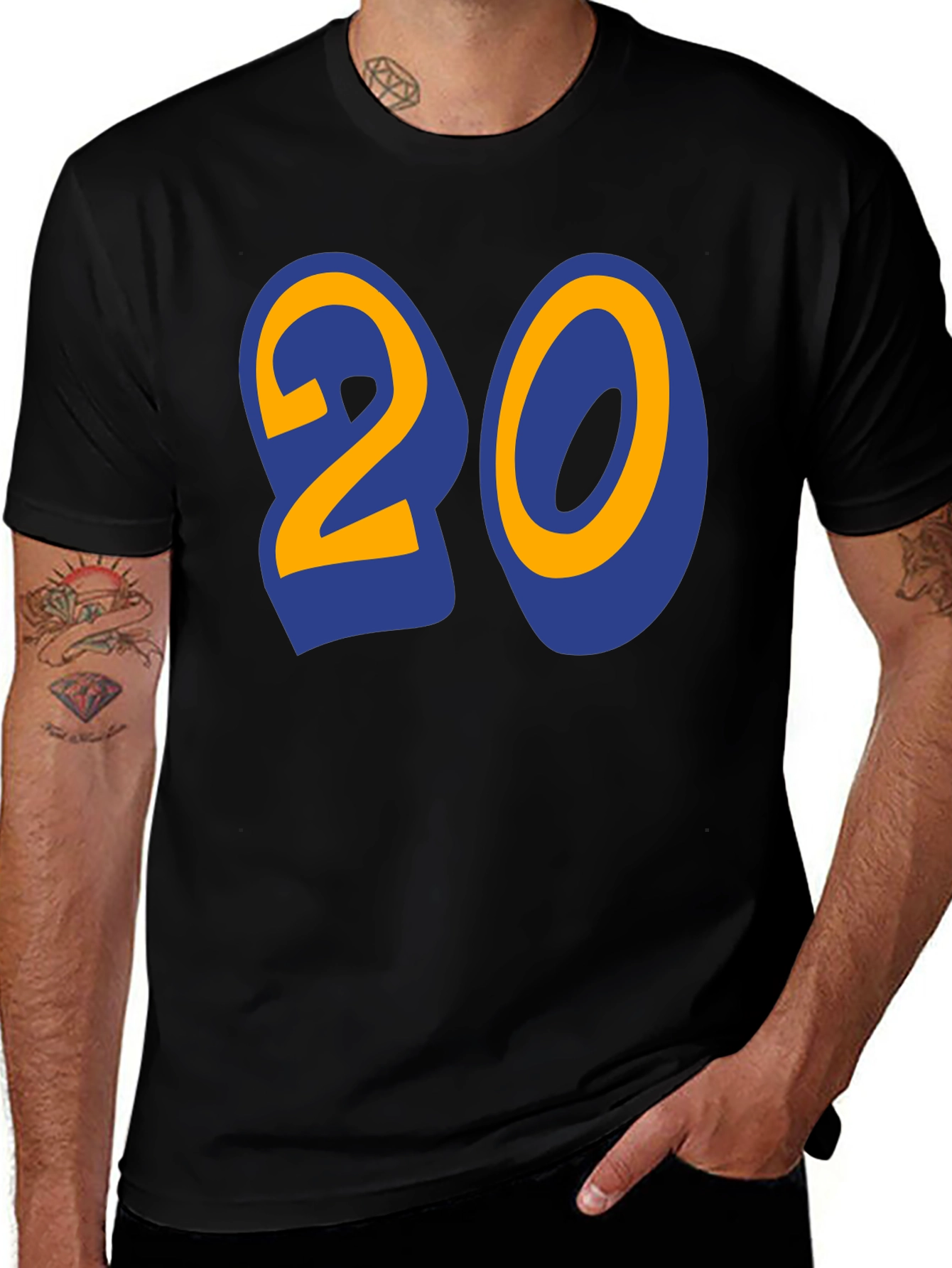 Bold Number 20 Graphic T-Shirt