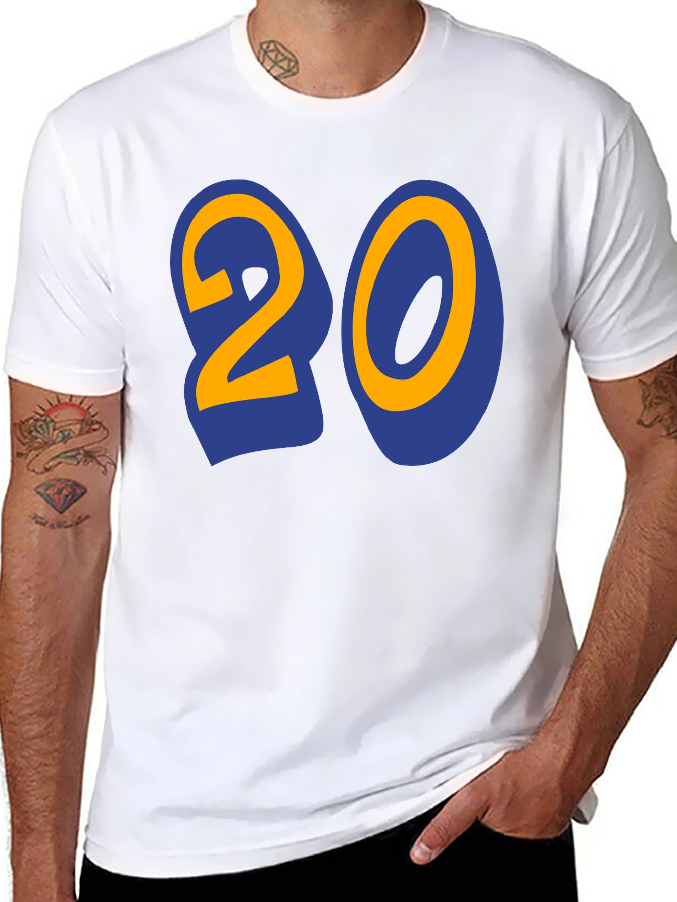 Bold Number 20 Graphic T-Shirt