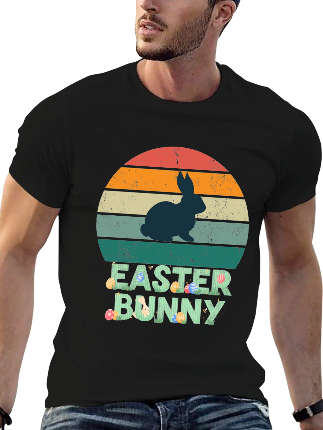 Retro Easter Bunny Graphic Tee