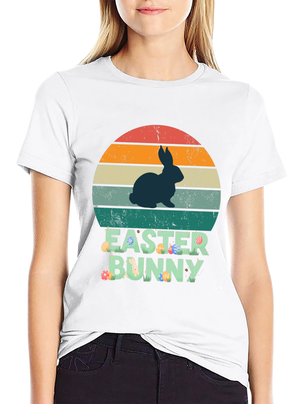 Retro Easter Bunny Graphic Tee
