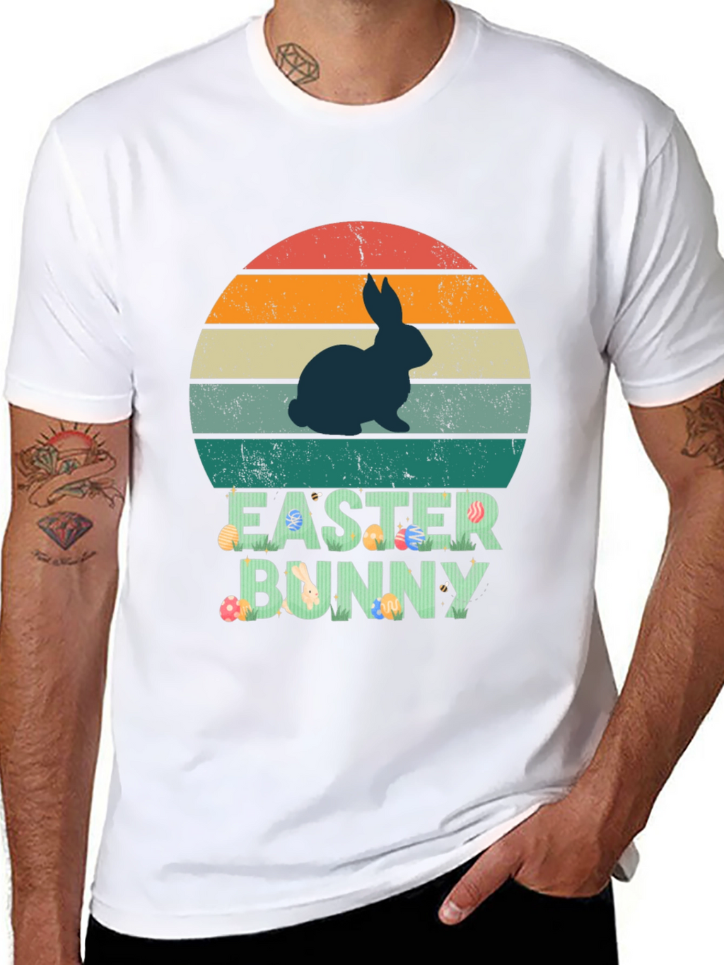 Retro Easter Bunny Graphic Tee