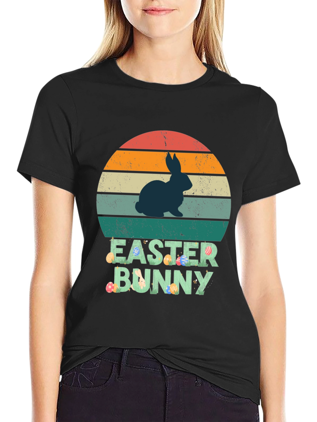 Retro Easter Bunny Graphic Tee
