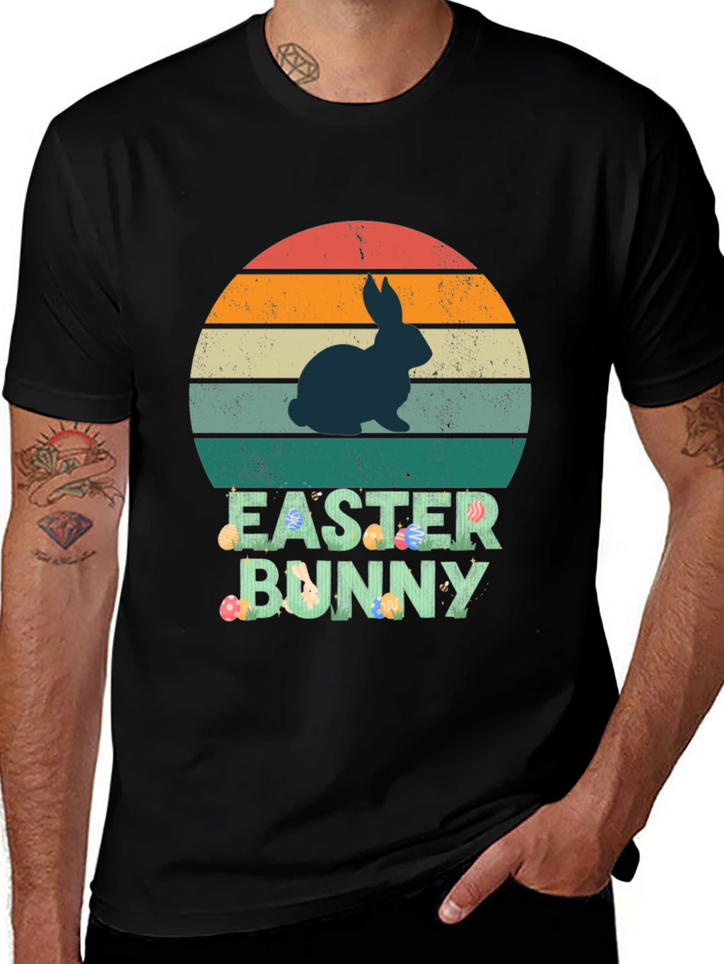 Retro Easter Bunny Graphic Tee
