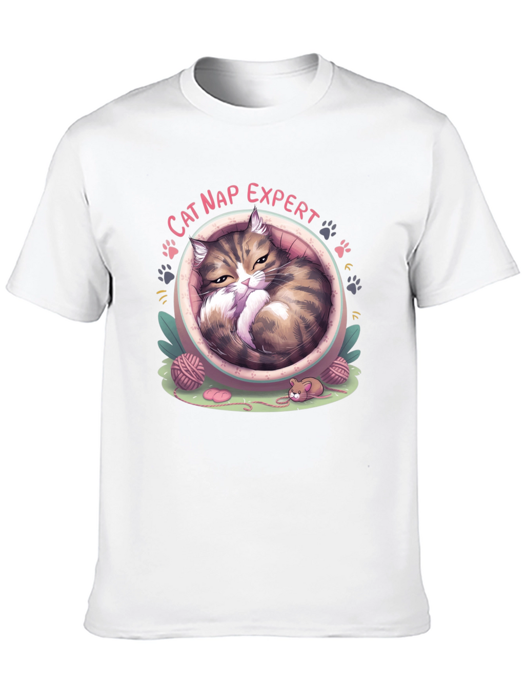 Cat Nap Expert Graphic T-Shirt