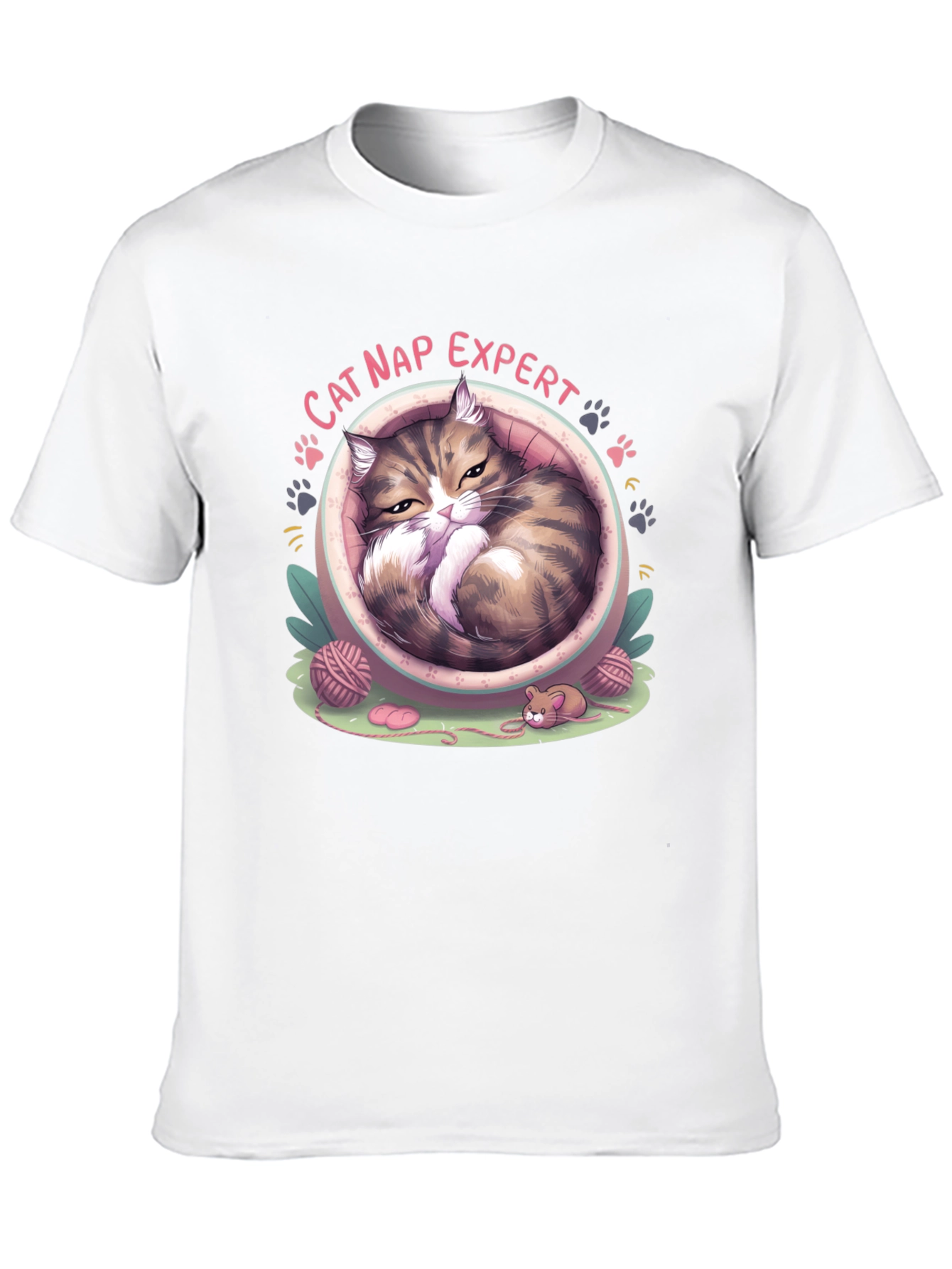 Cat Nap Expert Graphic T-Shirt