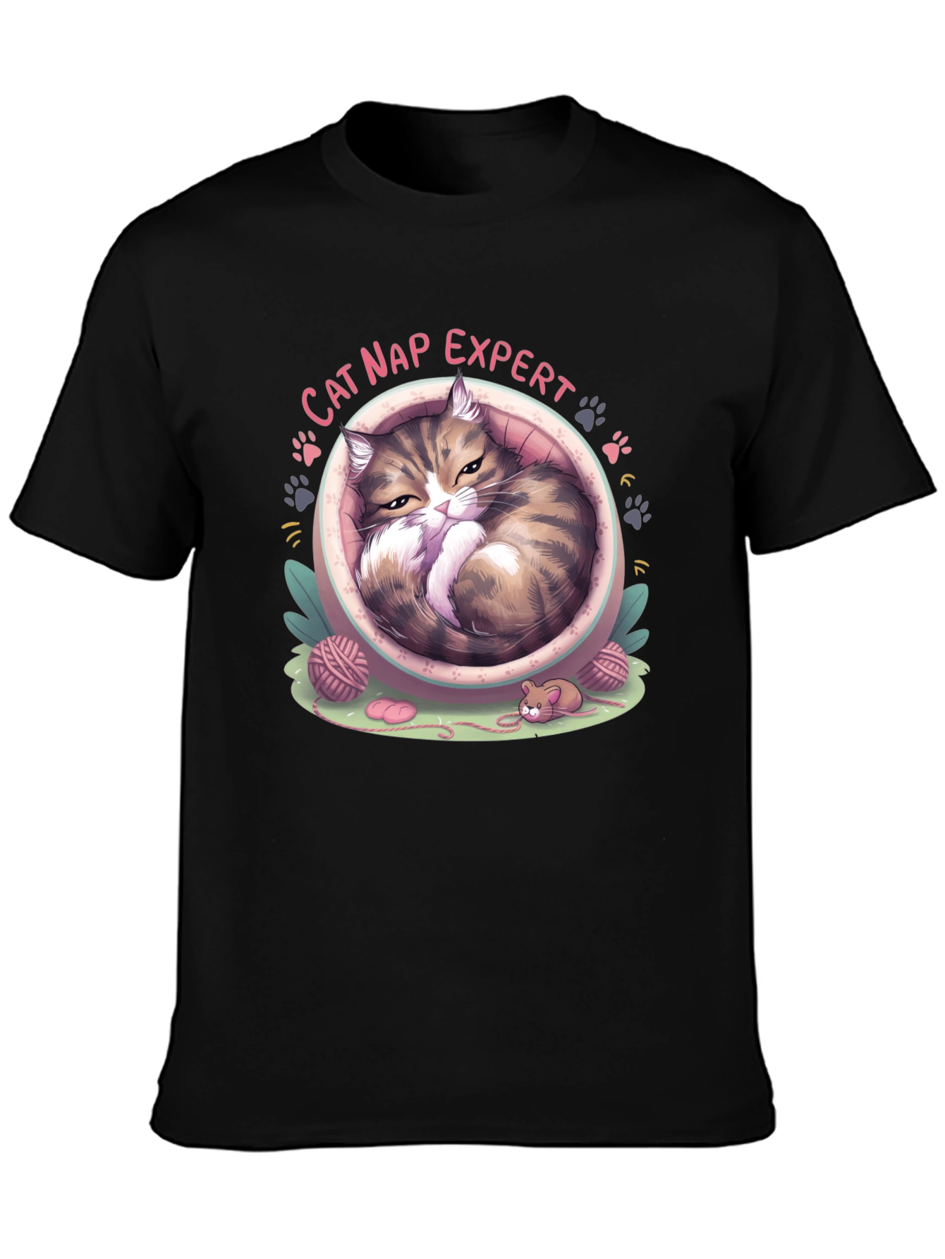 Cat Nap Expert Graphic T-Shirt