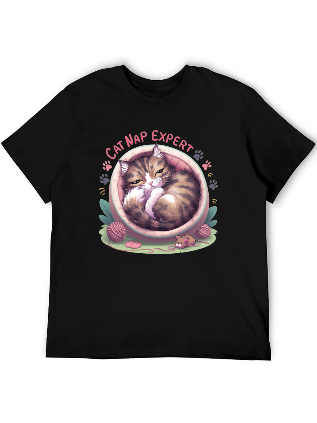 Cat Nap Expert Graphic T-Shirt