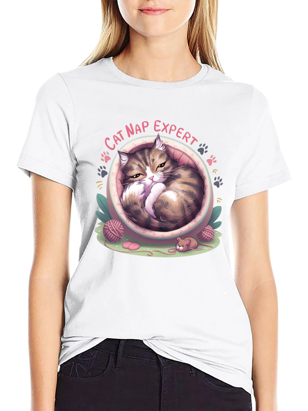 Cat Nap Expert Graphic T-Shirt