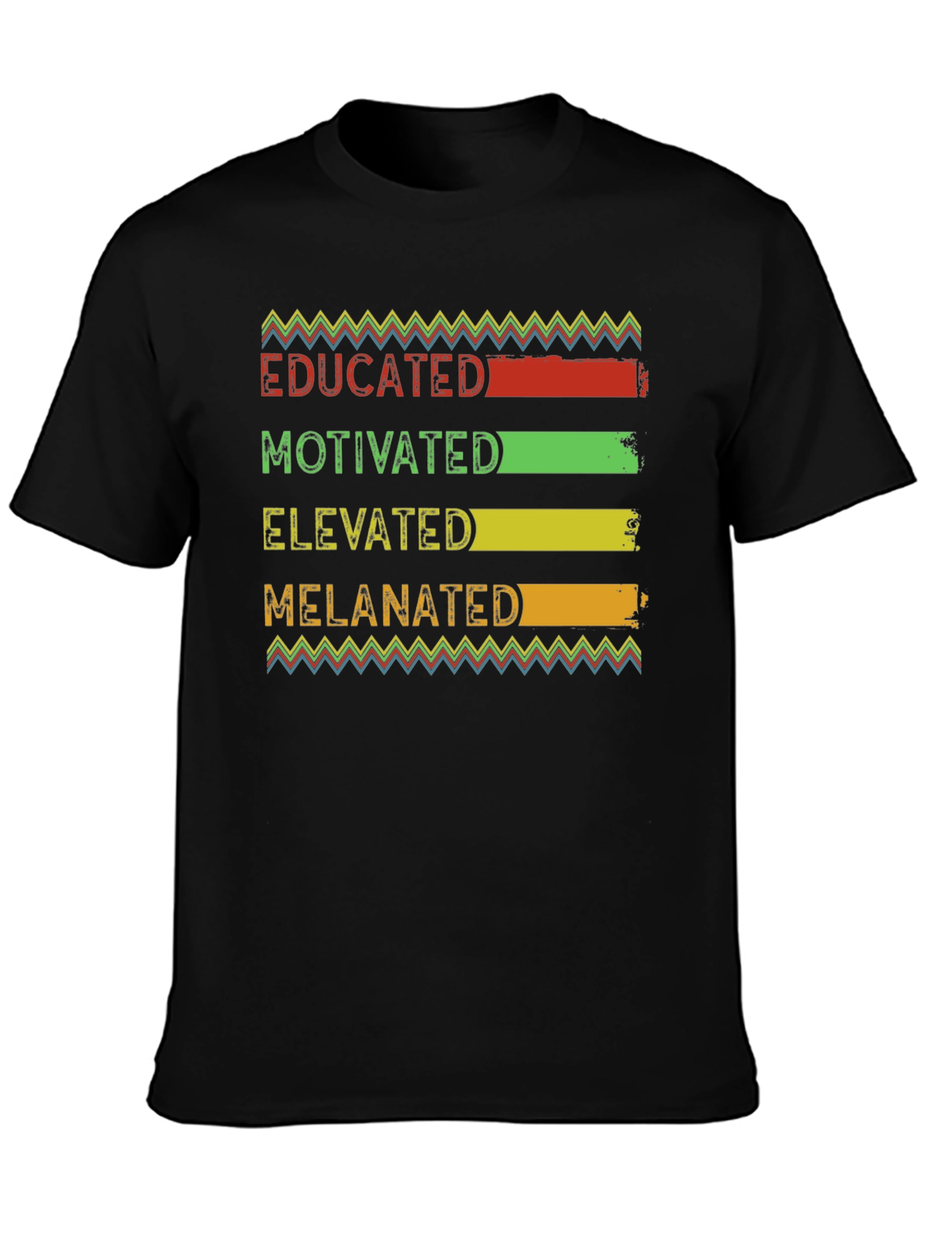 Educated Motivated Elevated Melanated Black Pride T-Shirt