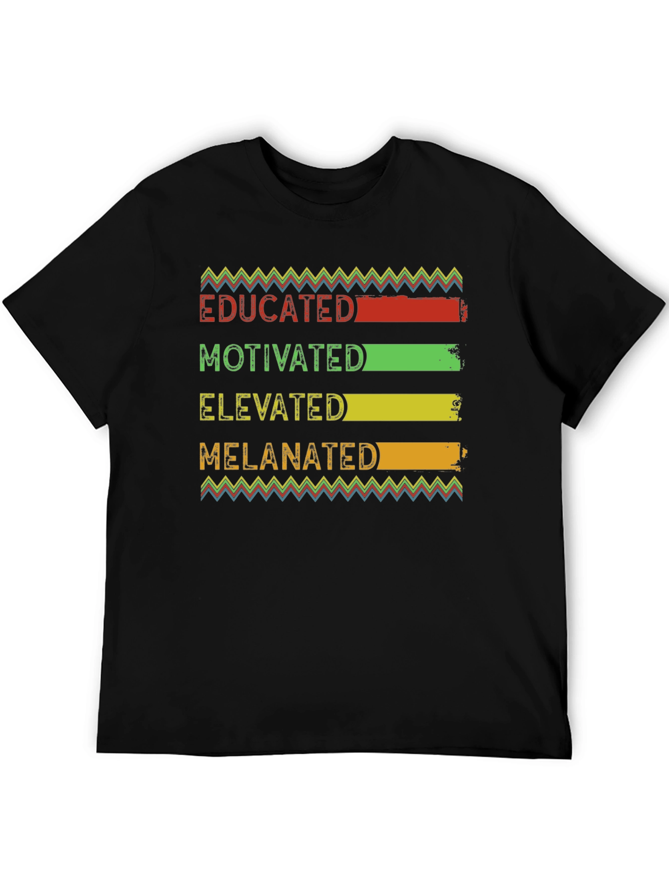 Educated Motivated Elevated Melanated Black Pride T-Shirt
