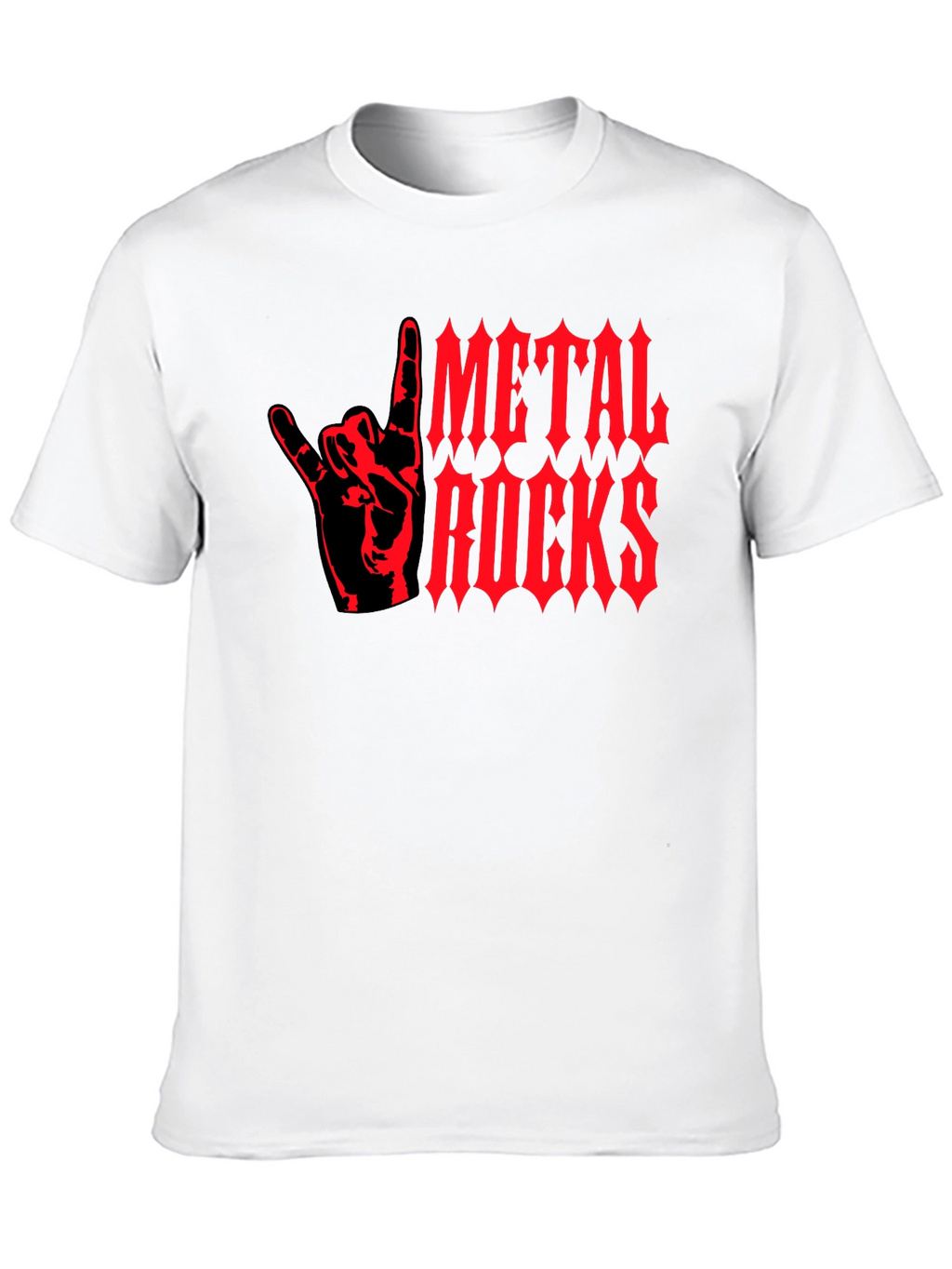 Metal Rocks Graphic T-Shirt - Black