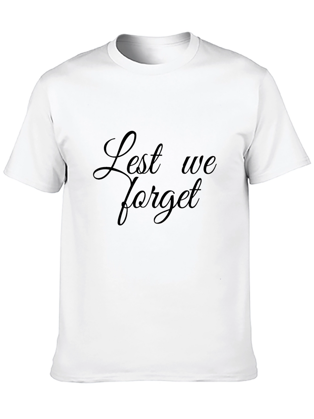 Lest We Forget Black T-Shirt