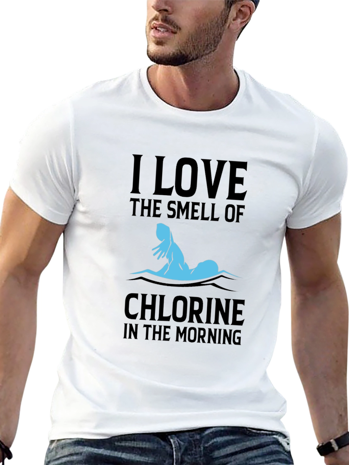 I Love The Smell Of Chlorine Swimmer T-Shirt