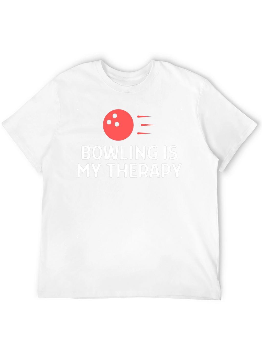 Bowling is My Therapy T-Shirt - Black Tee
