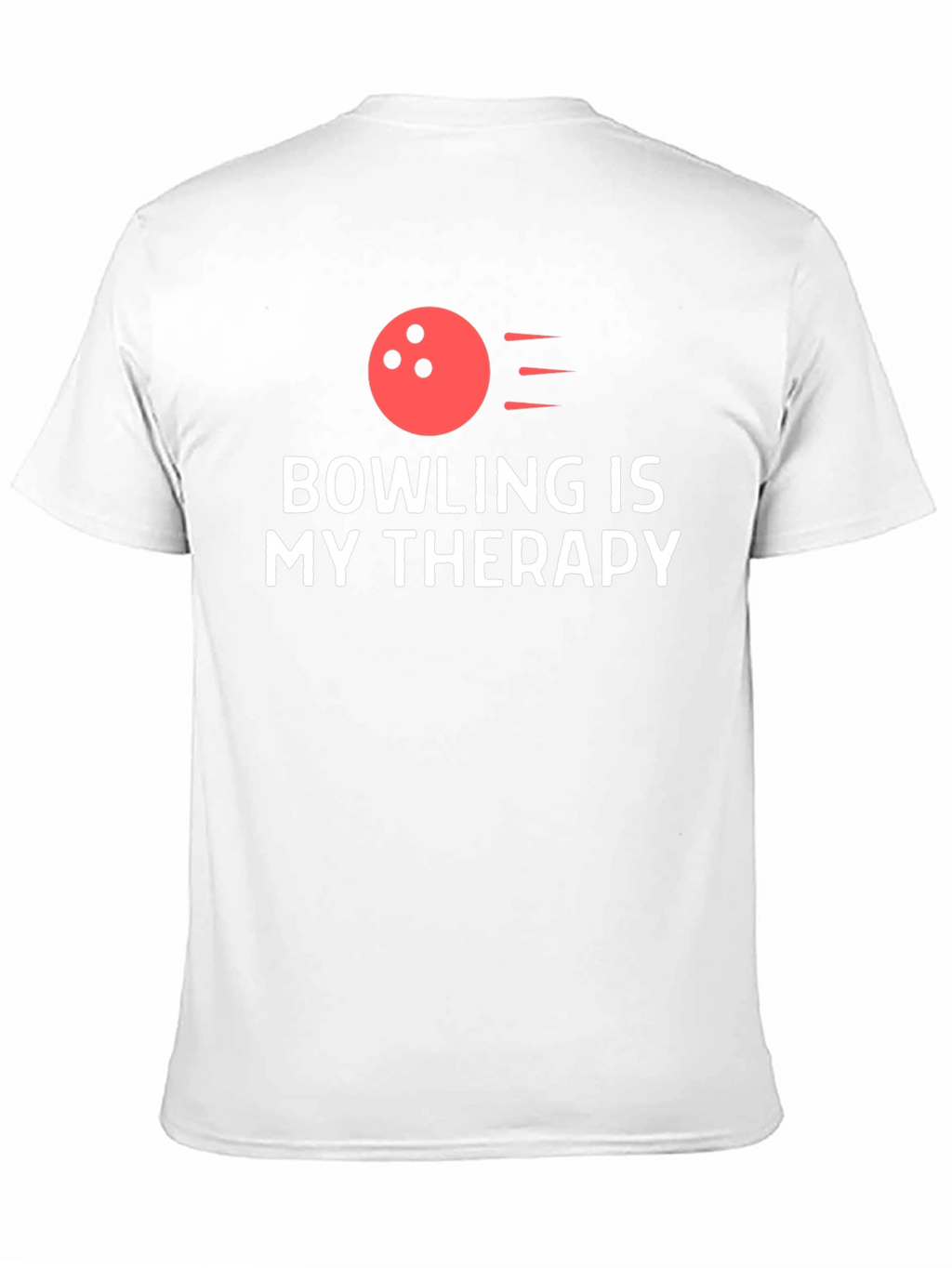 Bowling is My Therapy T-Shirt - Black Tee