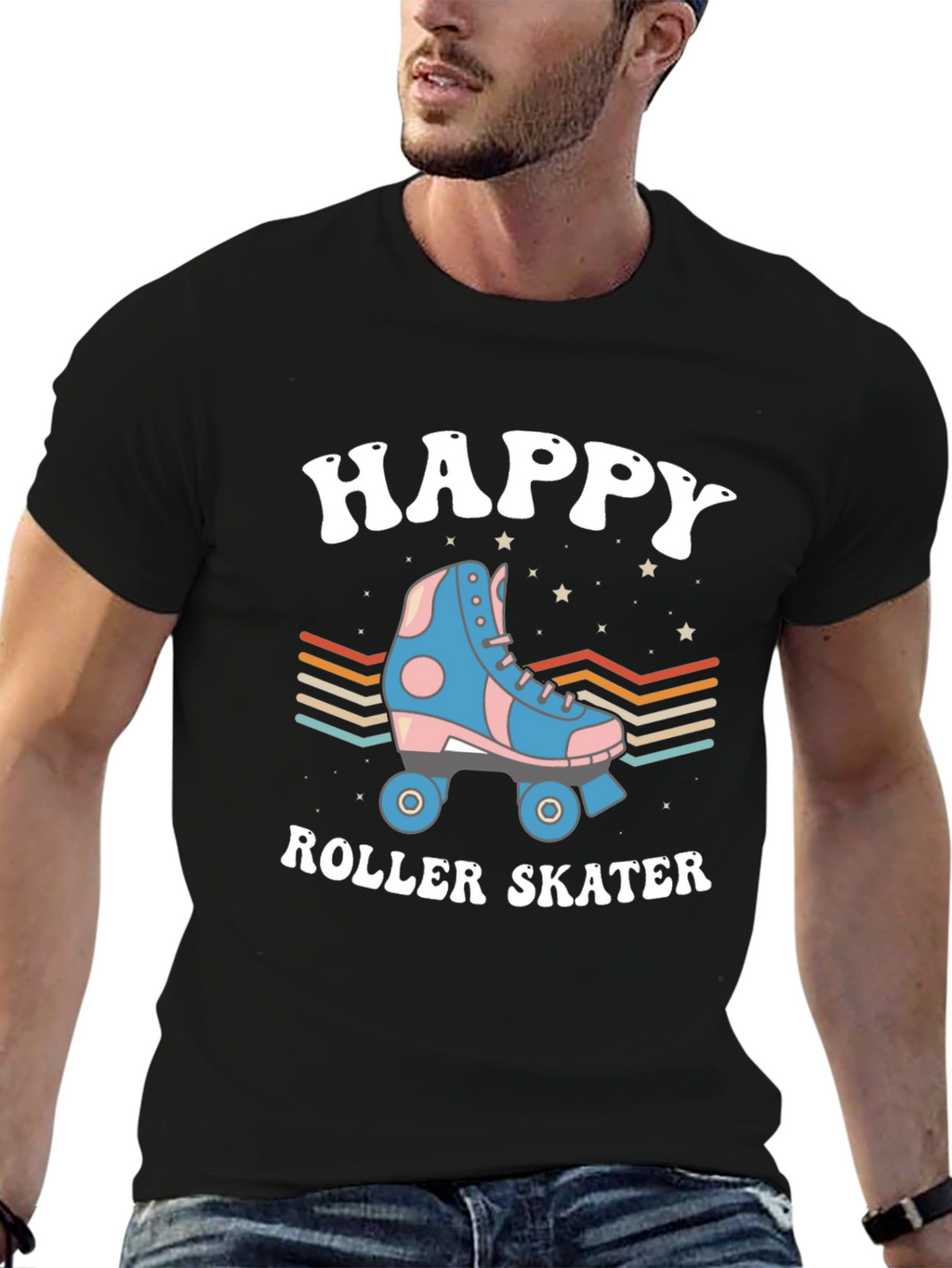 Happy Roller Skater Graphic Tee
