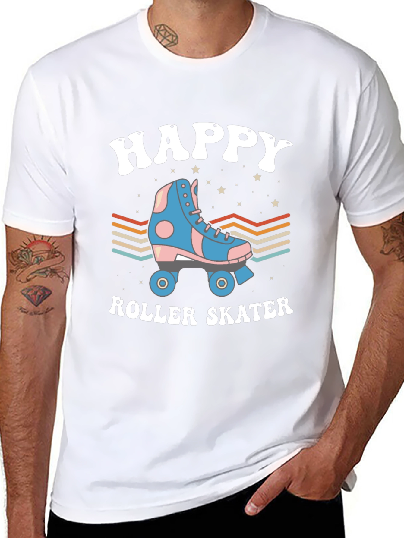 Happy Roller Skater Graphic Tee