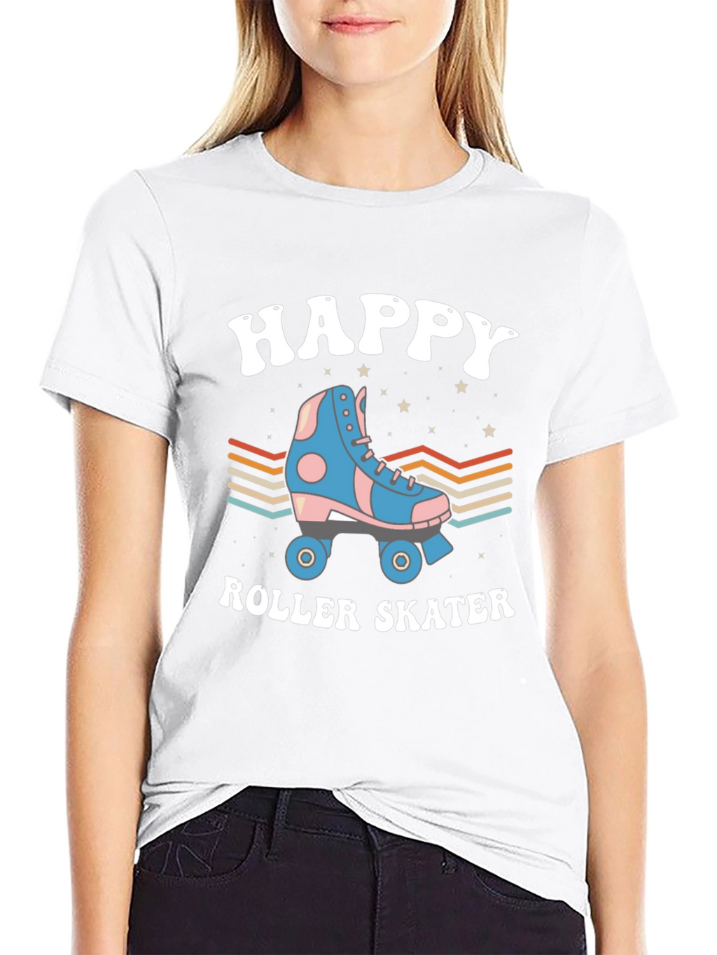 Happy Roller Skater Graphic Tee
