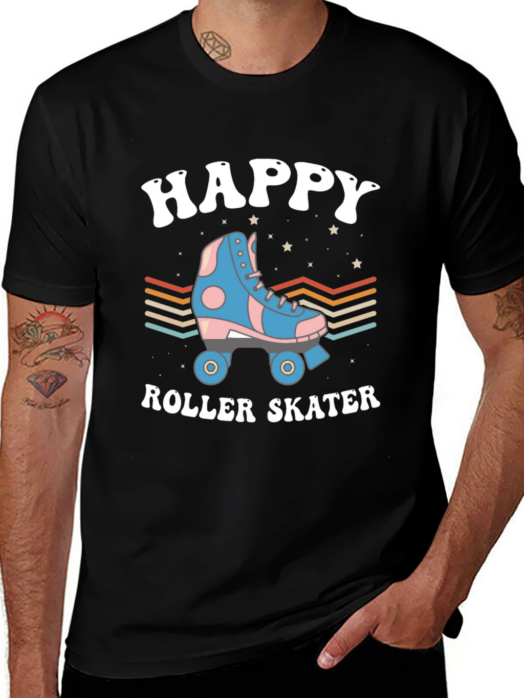 Happy Roller Skater Graphic Tee