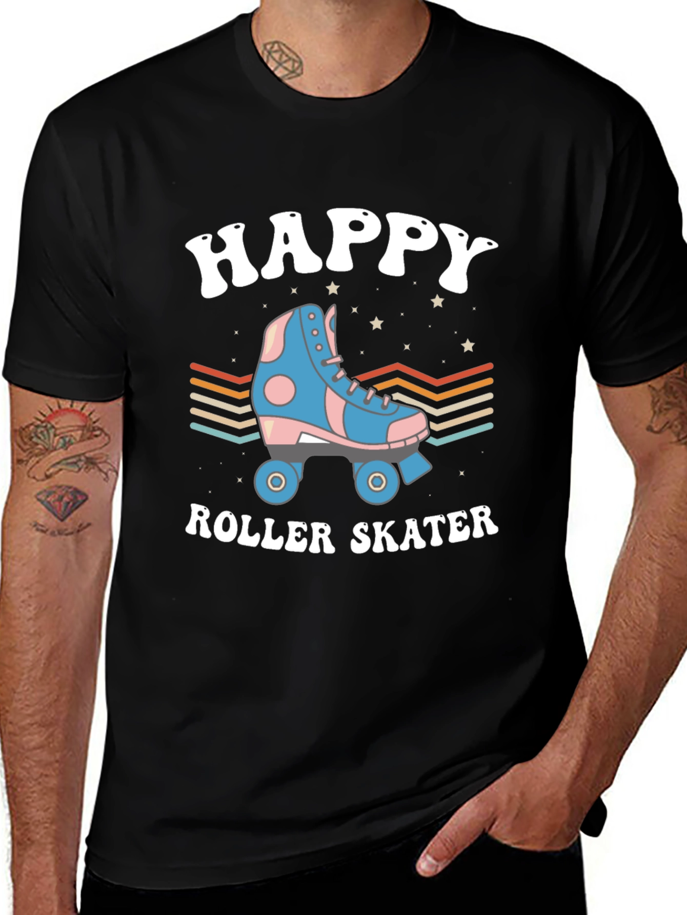Happy Roller Skater Graphic Tee