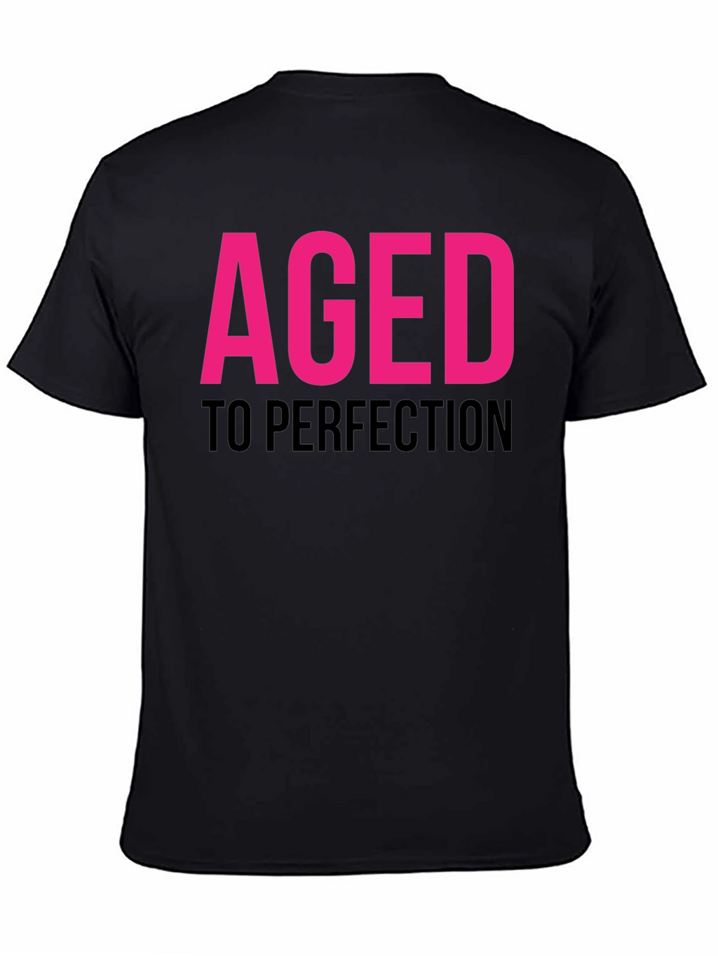 Aged To Perfection Black Graphic T-Shirt