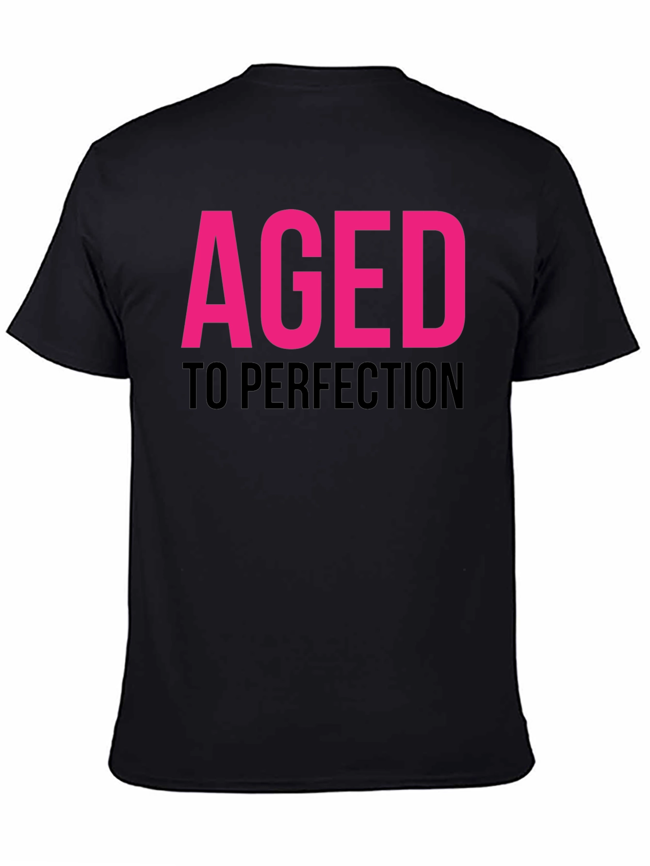 Aged To Perfection Black Graphic T-Shirt