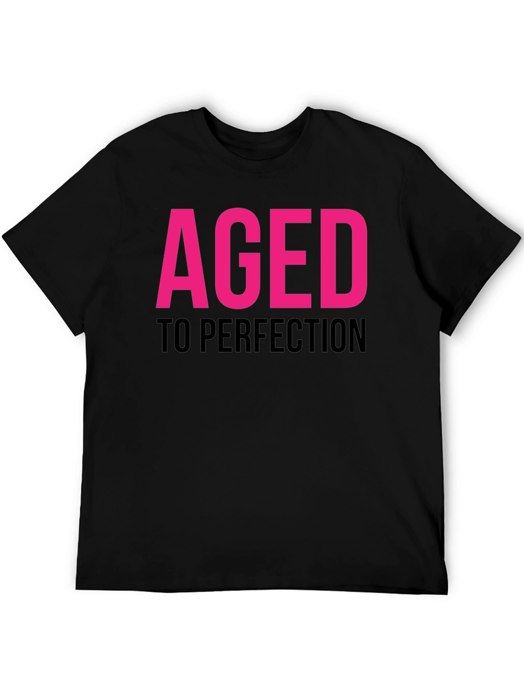 Aged To Perfection Black Graphic T-Shirt