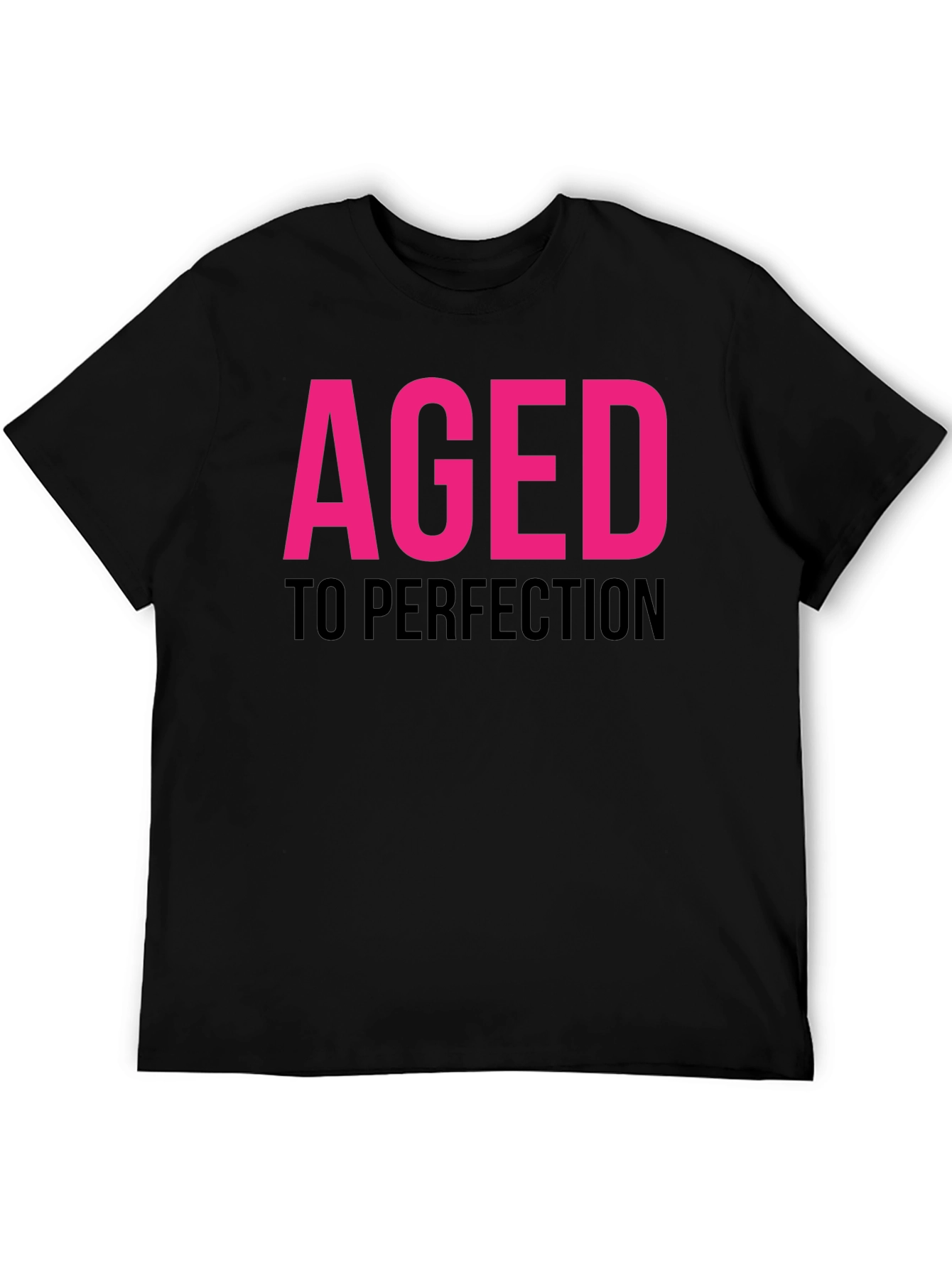Aged To Perfection Black Graphic T-Shirt