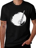 Spoon & Plate Graphic Tee - Modern Art Shirt