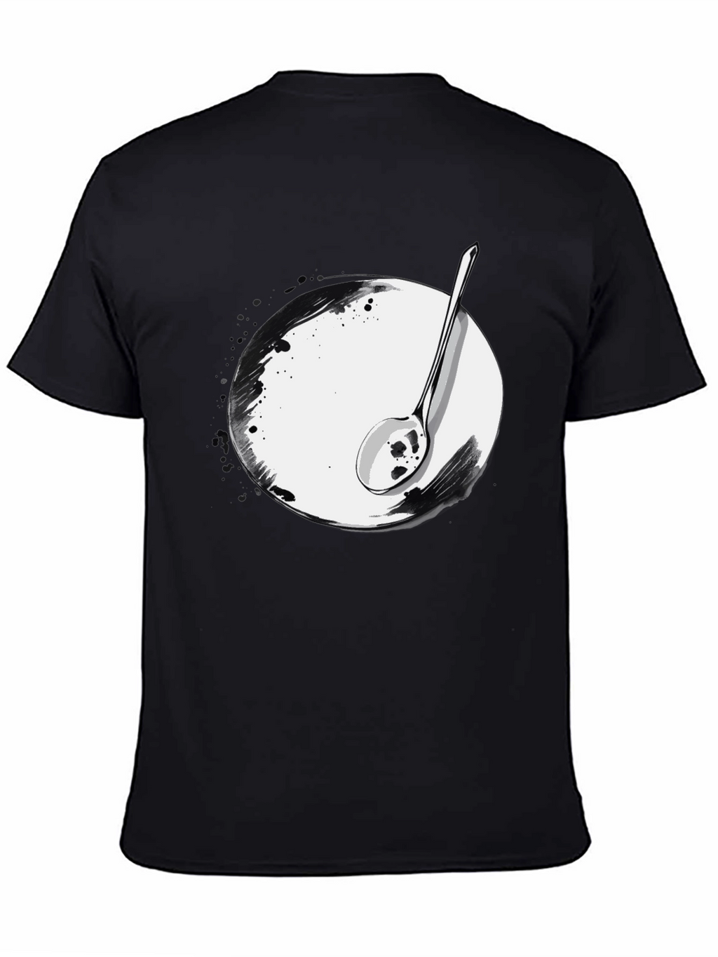 Spoon & Plate Graphic Tee - Modern Art Shirt