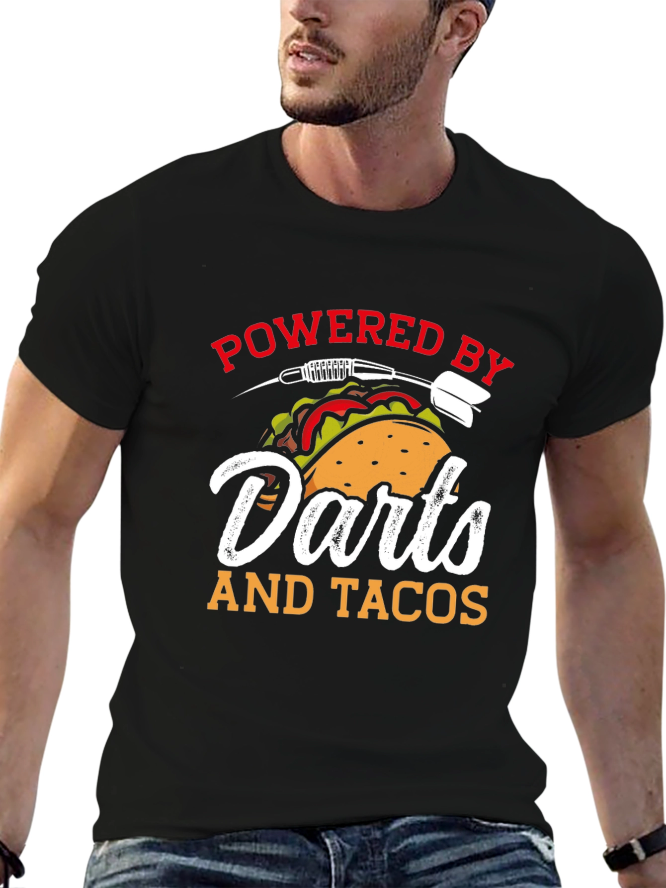 Darts and Tacos Powered T-Shirt