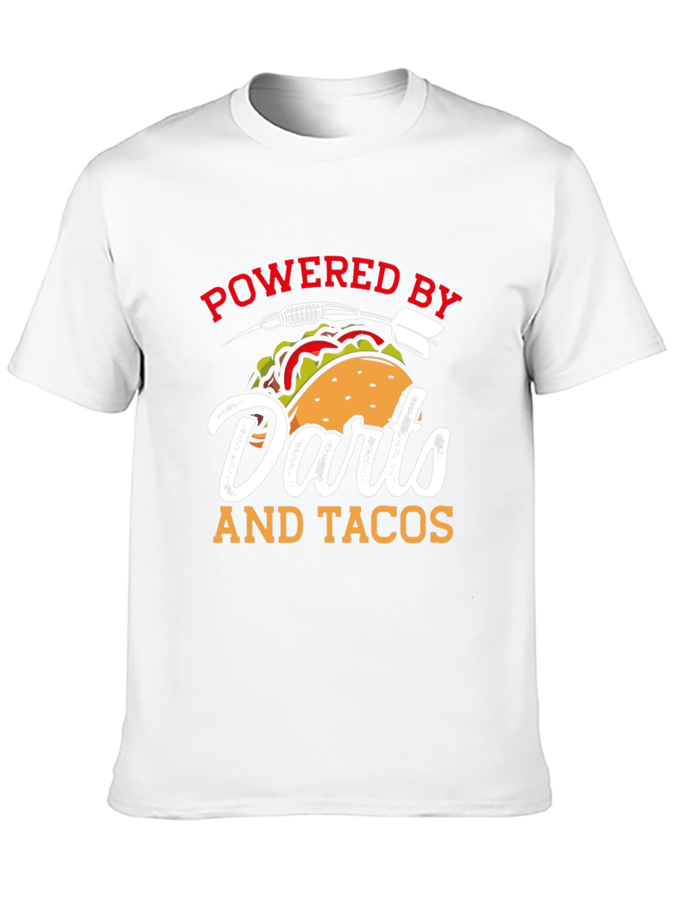 Darts and Tacos Powered T-Shirt