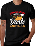 Darts and Tacos Powered T-Shirt