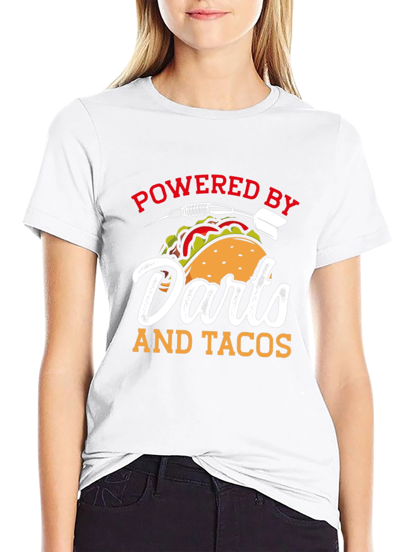 Darts and Tacos Powered T-Shirt