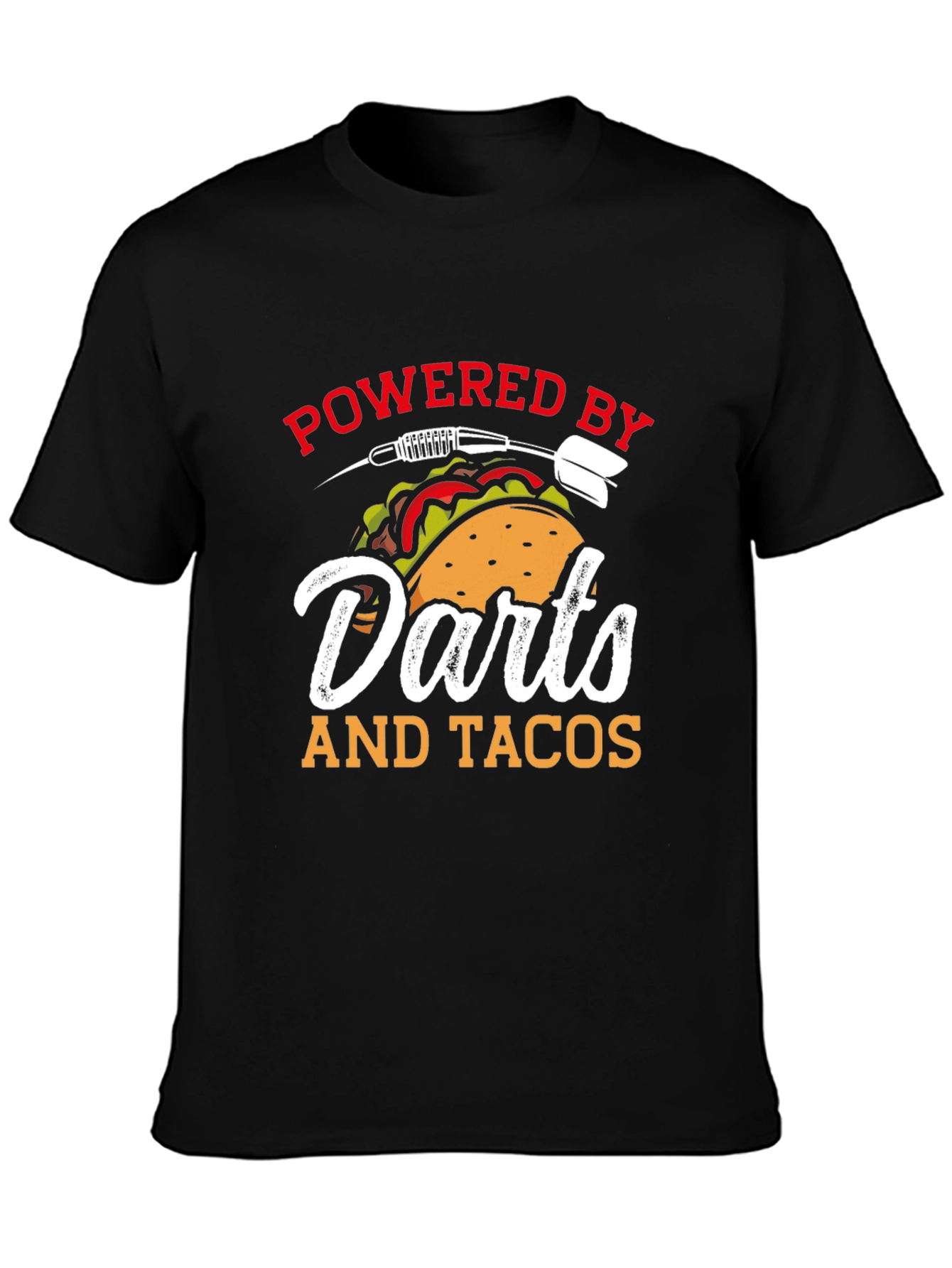 Darts and Tacos Powered T-Shirt