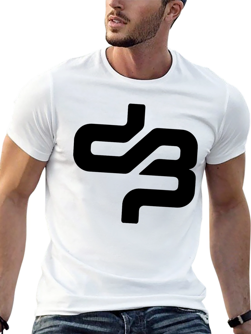 Minimalist Black Graphic Tee - Abstract Design