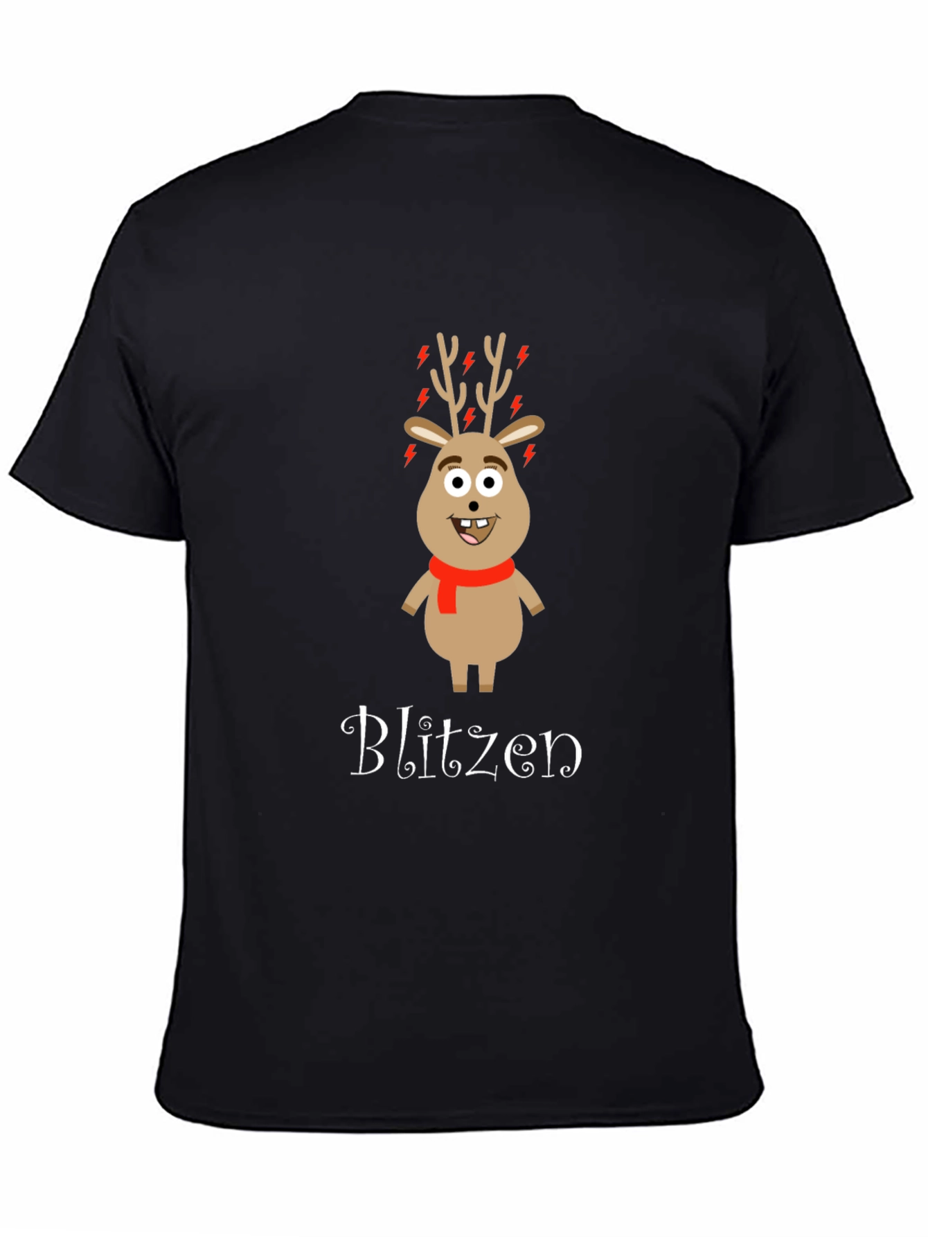 Blitzen Reindeer Graphic T-Shirt