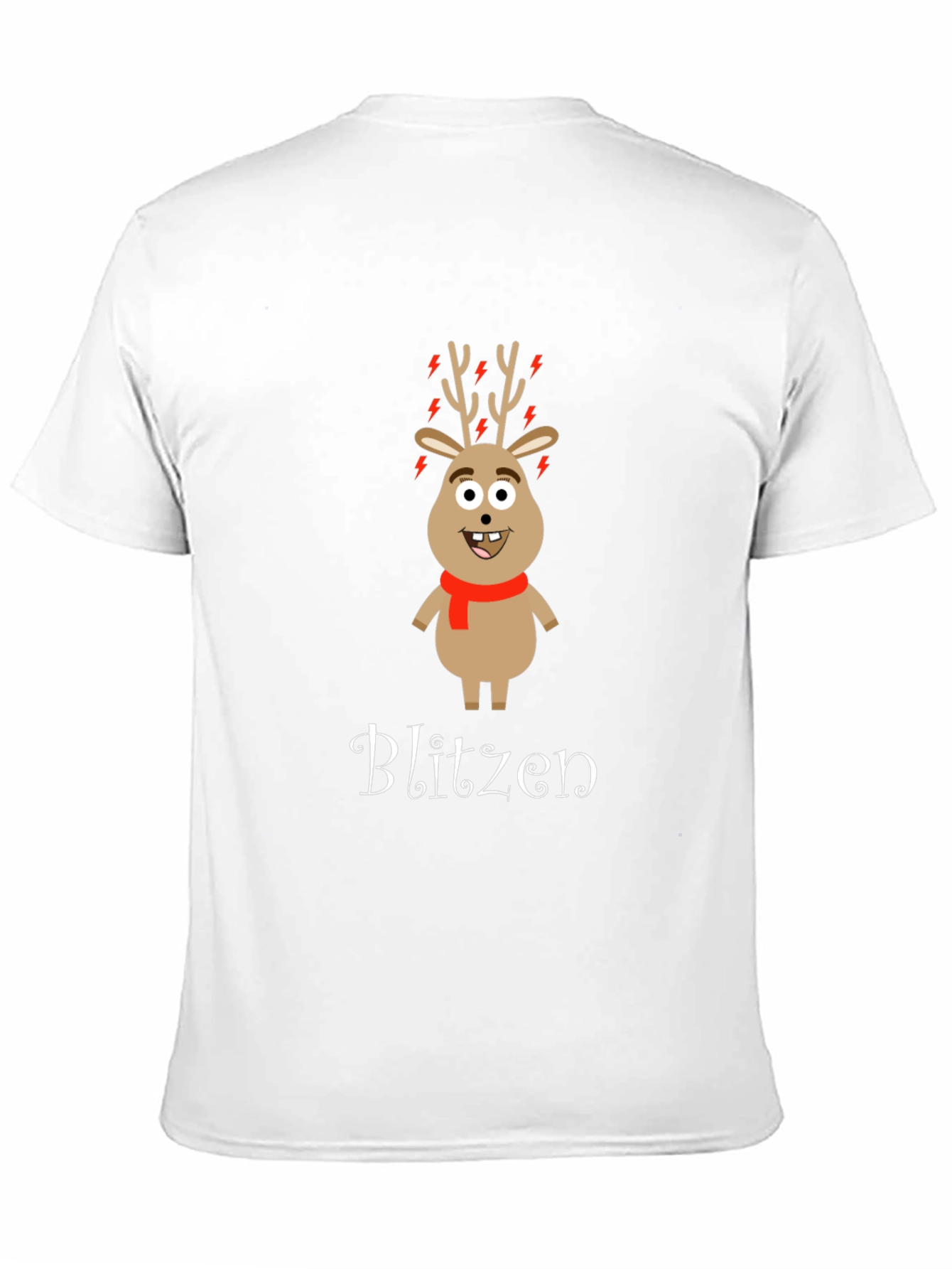 Blitzen Reindeer Graphic T-Shirt