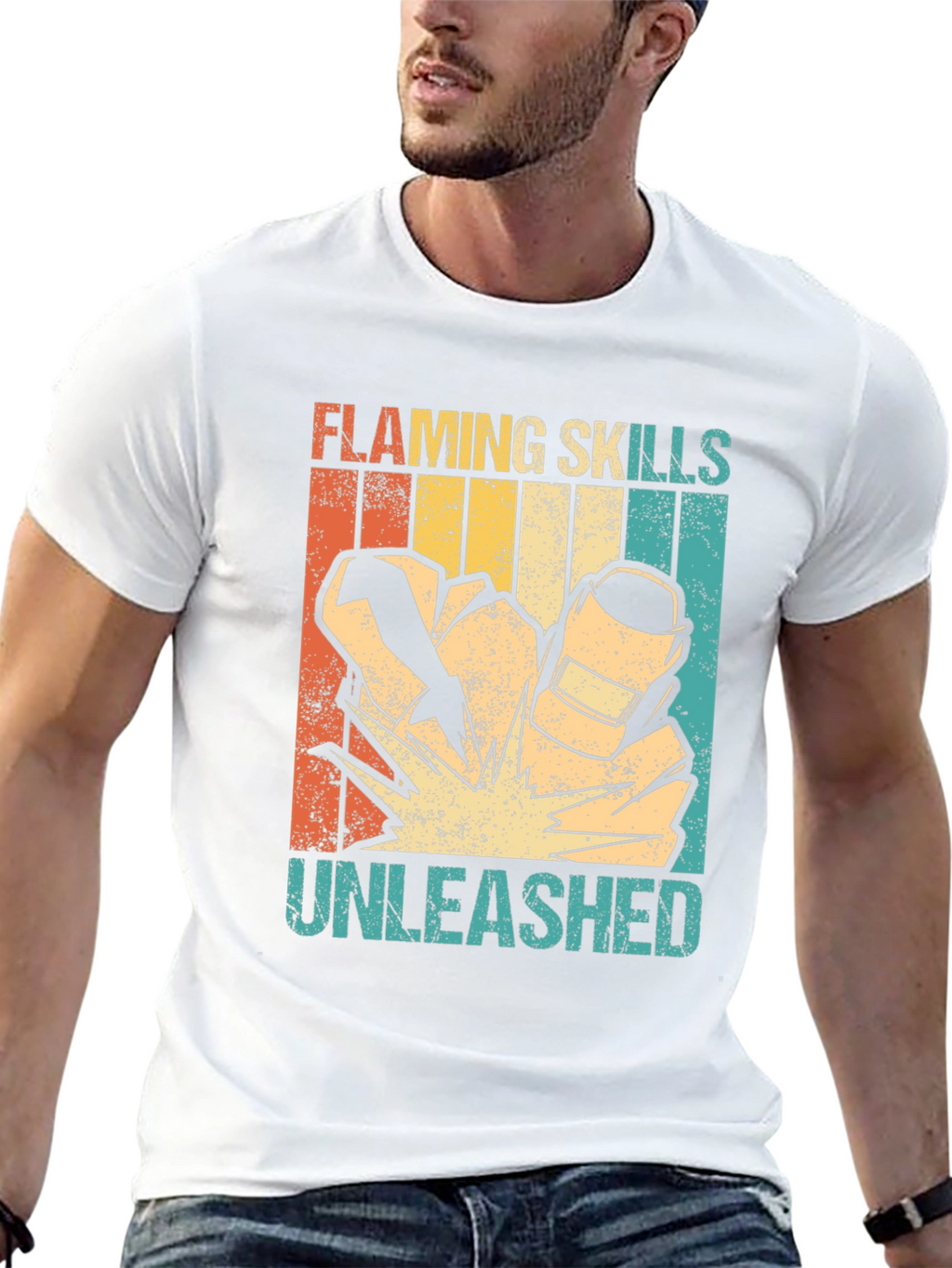 Flaming Skills Unleashed Graphic Tee