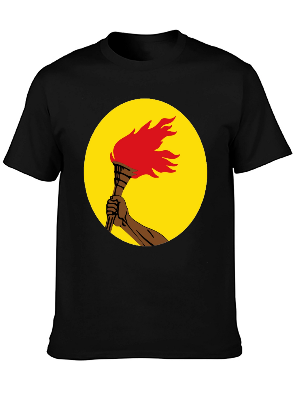 Torch Graphic Tee - Black Unisex T-Shirt