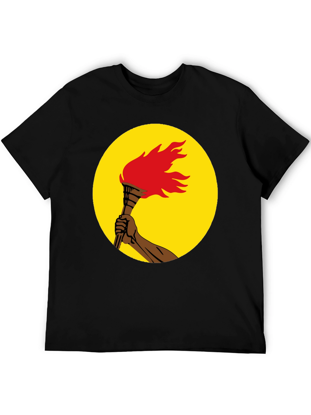 Torch Graphic Tee - Black Unisex T-Shirt